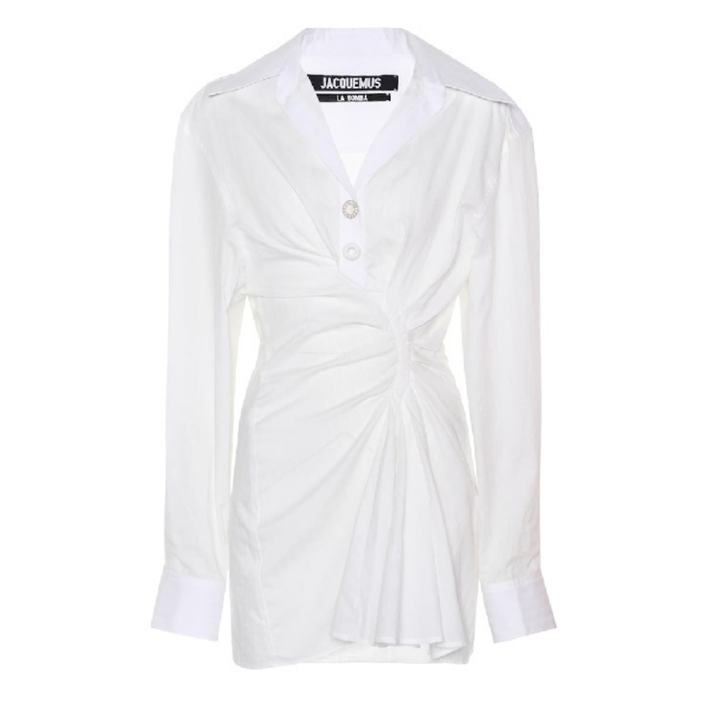 Jacquemus SS18 MARCEIO TWIST-FRONT SHIRT-DRESS